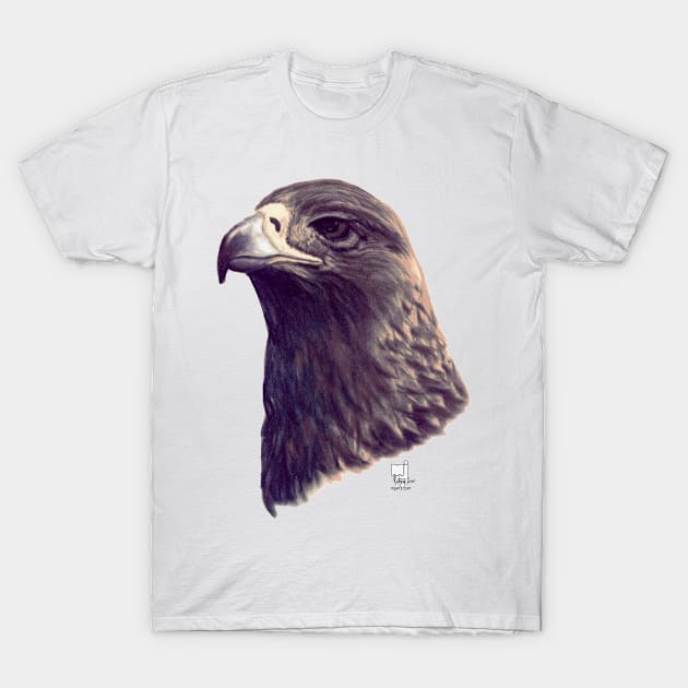 Golden Eagle T-Shirt by mjartscom